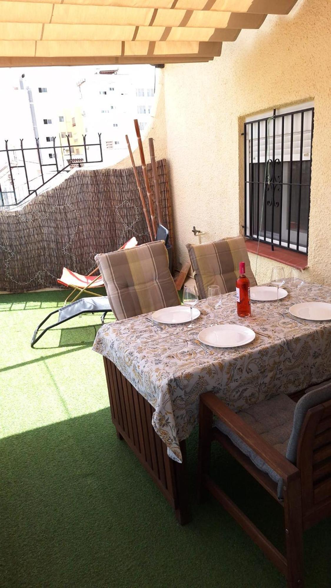 Ático con encanto, 50m de la playa, vista al mar, wifi fibra, gran terraza Calpe Esterno foto